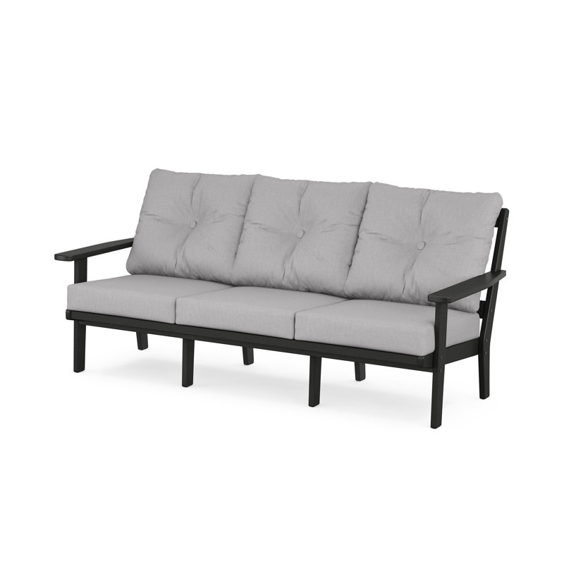 Prairie Deep Seating Sofa, Teak, Natural