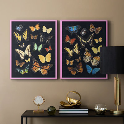 Collectionner Flutter III - reproduction encadrée de qualité supérieure - prête à être accrochée - aucun clou requis - aucun clou requis