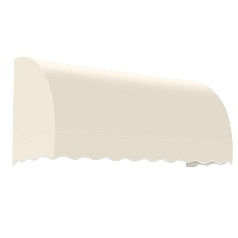 Awntech Savannah Acrylic Fabric Fixed Awning, Linen, 31" H x 76.5" W x 24" D