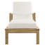 Marina Teak Chaise Lounge with Cushion-1059874824
