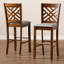 Upholstered Counter Stool with Metal Frame-788764428-788764429