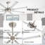 Ventilateur de plafond intérieur sans lumière, moteur réversible-955554921-955554917-955075274