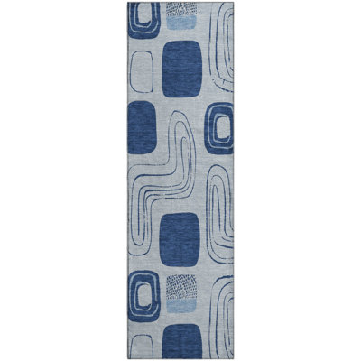 Premium Machine Washable Slesnick AMF1670 Geometric Rug