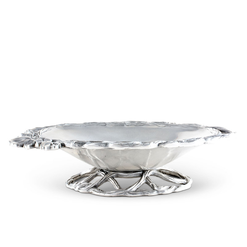 Arthur Court Grape Aluminum Oval Serving Dish
