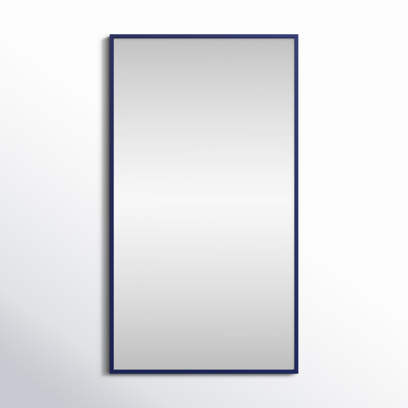 Miroir mural Sabine, 36 po x 20 po, Bleu