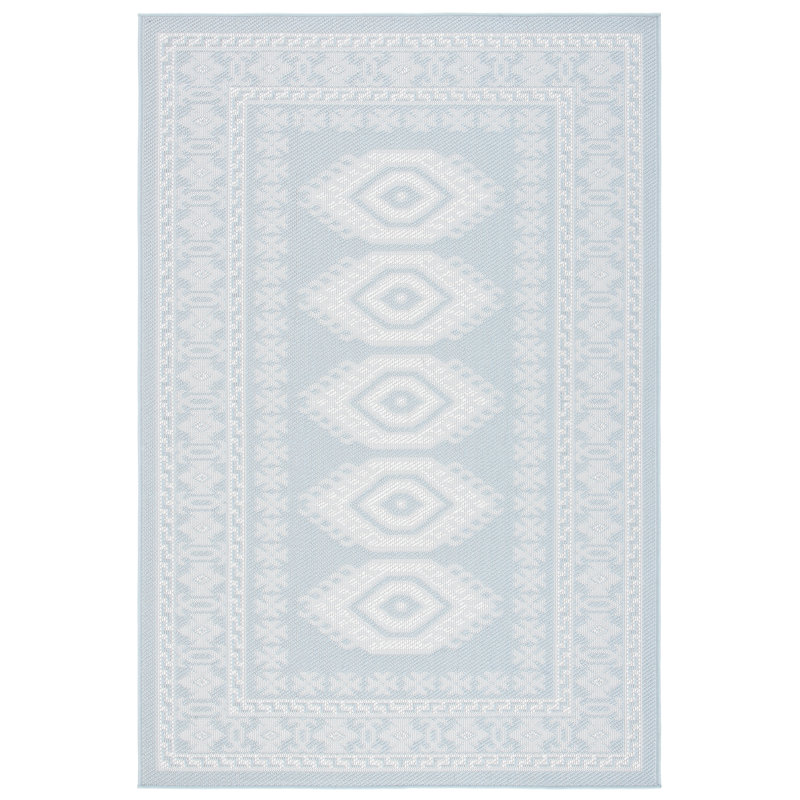 Martha Stewart Indoor Outdoor Performance Machine Washable Southwestern Indoor/Outdoor Area Rug, Rectangle 8' x 10'