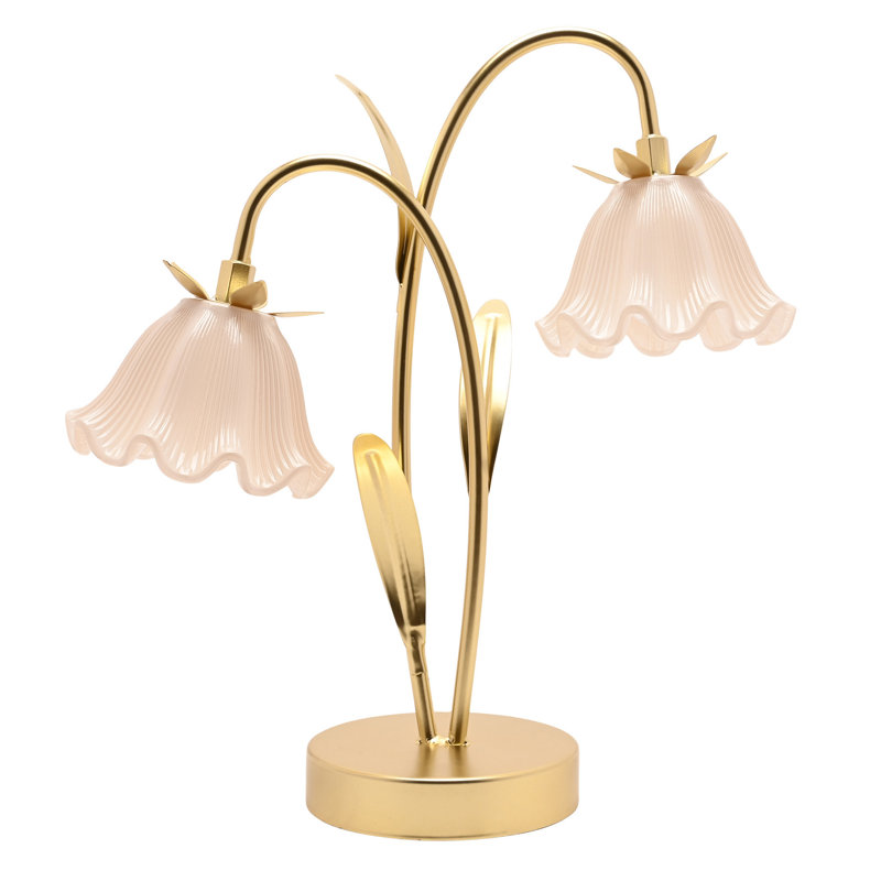 Metal Table Lamp, 34.7cm H 32cm W 12.3cm D