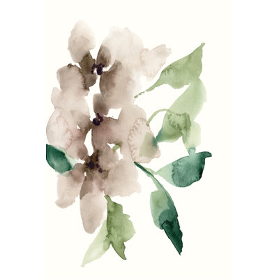 Mauve Flowers II 1 Piece Wrapped Canvas Painting