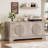 Sideboard Buffet Cabinet With Push-to-open Doors, Storage Cabinet With Adjustable Shelves