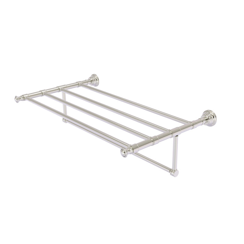 Freyja 3 Towel Rack, Satin Nickel, 13.7" D x 26" W x 6.5" D