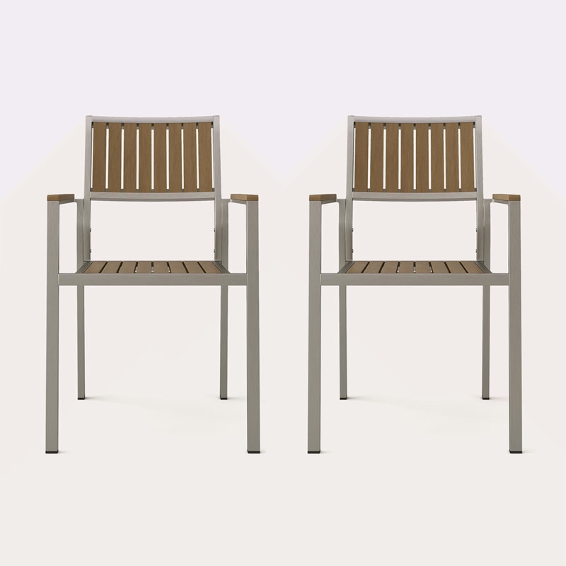 Chaises en bois de corail Cape avec ensemble repas (ensemble de 2)