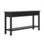 Table d'entrée en placage avec façades en nid d'abeille, console moderne élégante à 3 tiroirs-501049489
