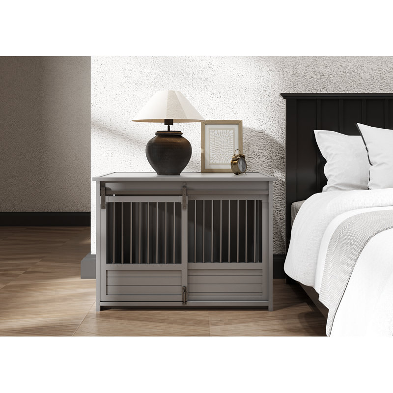 Table de bout Tucker Murphy, Grand (H 27,48 po x l 27,01 po x P 37,64 po) , Gris
