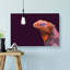 Red And Purple Iguana Lizard - Wrapped Canvas-55322340