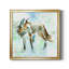 Renard sur bleu - Reproduction d'art sur toile encadrée-1015113119-1015113112