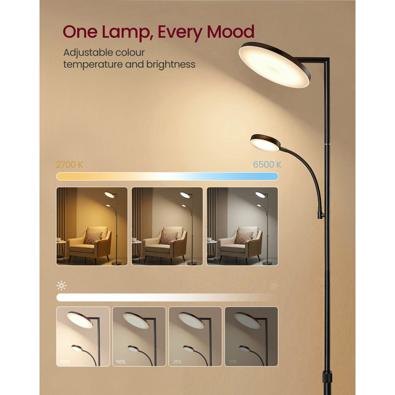 69.3cm LED Tray Table Floor Lamp