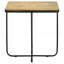 Table d'appoint en travertin et noir