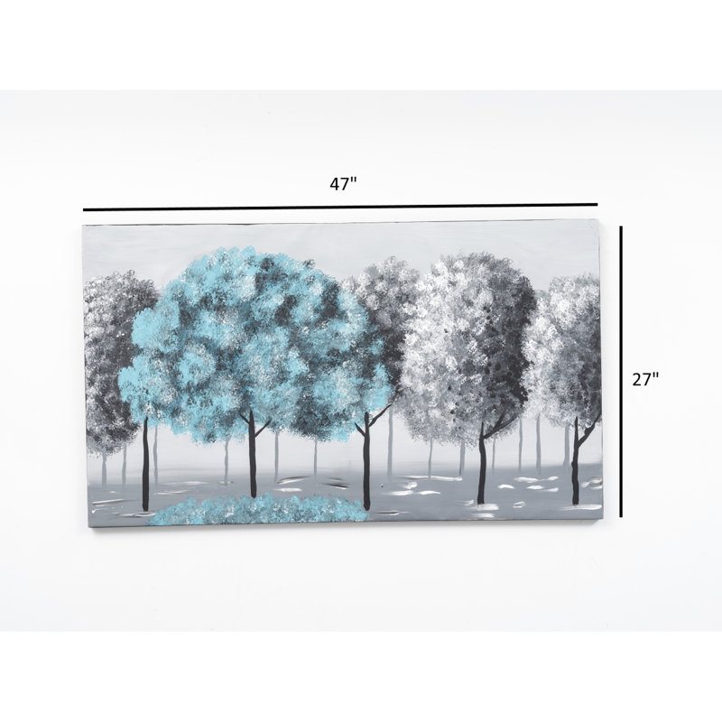 Peinture murale 47 po x 27 po - chaise d'hiver peinte à la main surdimensionnée sans cadre