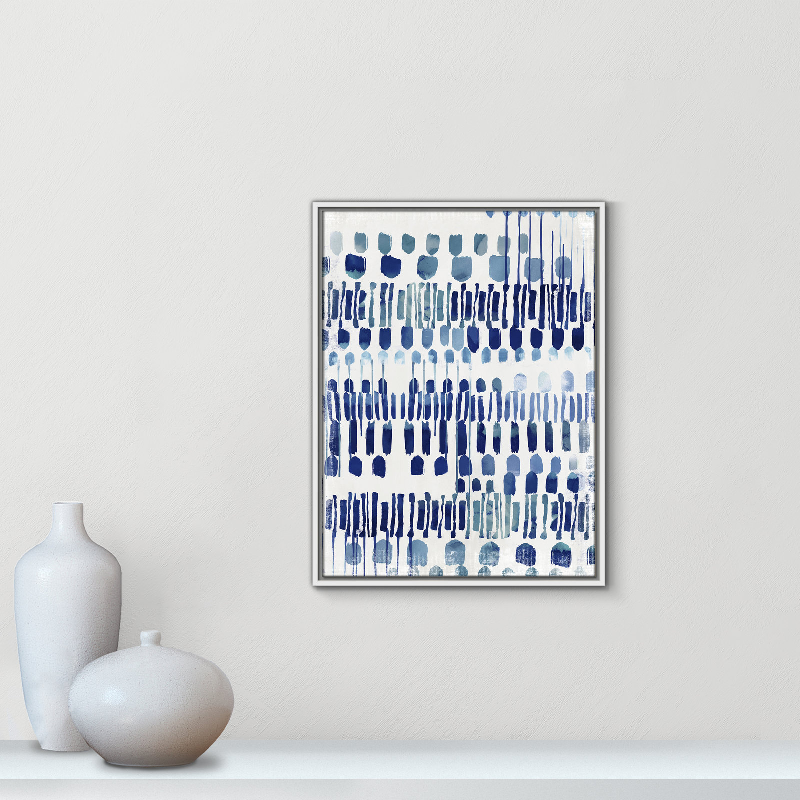 Continuously I - Painting Print, No Matte, White Framed Canvas, 25.5" H x 19.5" W x 2" D