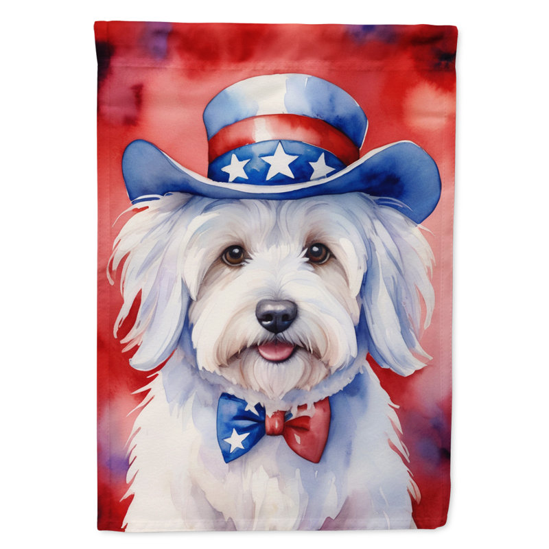 Drapeau patriotique du jardin américain, Coton de Tuléar
