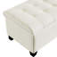 Banc de rangement de chambre moderne l 48 po, repose-pieds rembourré