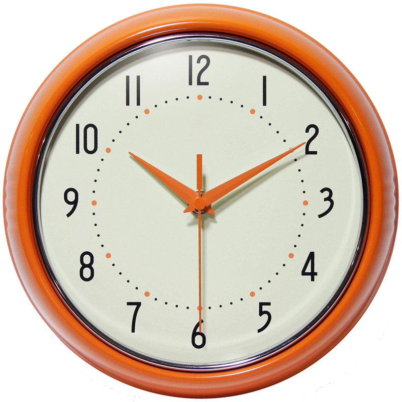 Rétro horloge murale de cuisine Mid Century