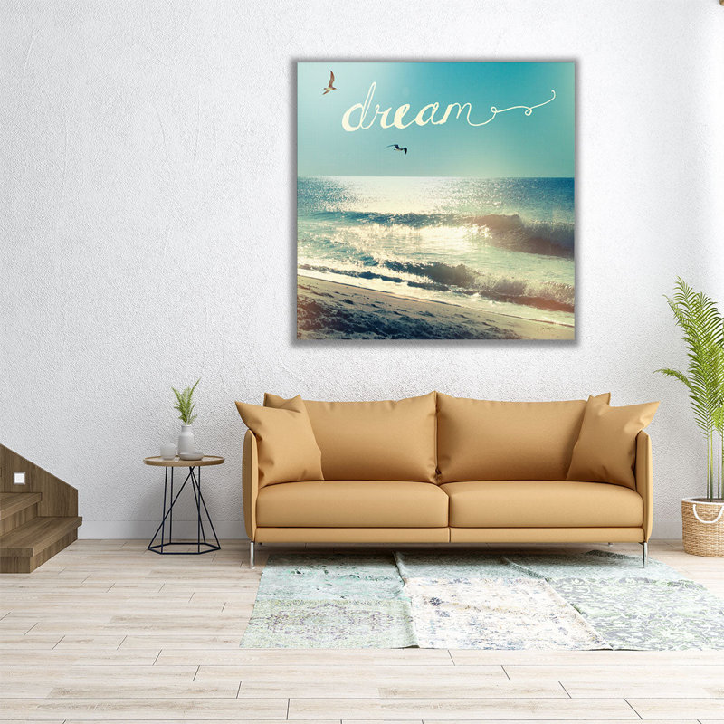 «Coastline Waves», reproduction d'art sur toile, H 12 po x l 12 po