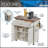Techni Home Deluxe Mobile Kitchen Island Cart with Water Resistant Top, Spacious Storage, and Convenient Towel & Spice Racks