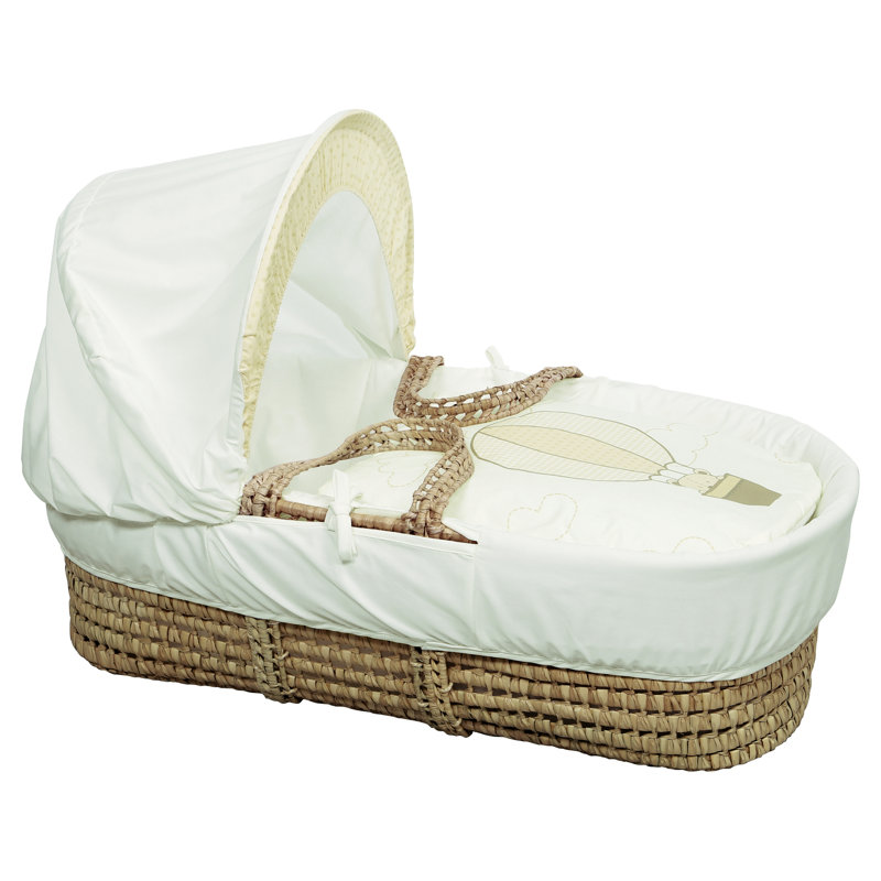 Moses Basket with Bedding with Mattress