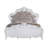 Latisha Button Tufted Bed in White