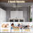 52 Inch Flush Mount Ceiling Fan With Light, 3 Blade Modern Ceiling Fan With Remote Control, For Patio Living Room Bedroom Office Indoor Outdoor, Quiet Reversible DC Motor