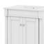 Petit meuble-lavabo 24 po avec lavabo, armoire de rangement moderne à 2 niveaux, meuble-lavabo simple en bois-719781612