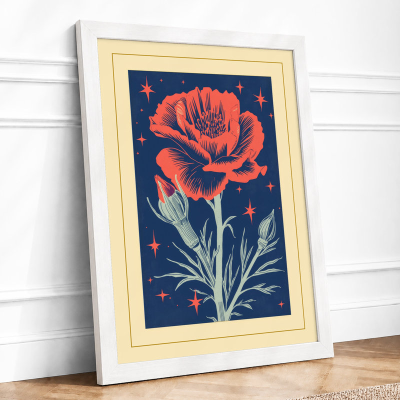 Celestial Bloom Botanical - Print, A3 - 42.0 x 29.7 cm, White