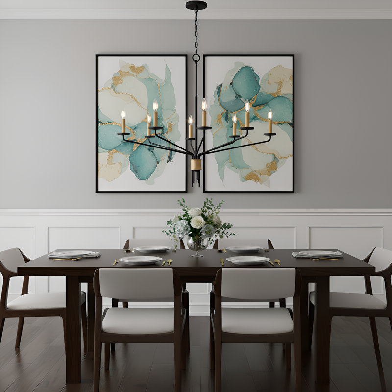 Alexander 8-Light Matte Black Chandelier