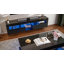 Table basse relevable Latitude Run® moderne laquée brillante avec éclairage DEL 16 couleurs, 2 tiroirs et compartiment de rangement dissimulé, pour salon, noire-379145371