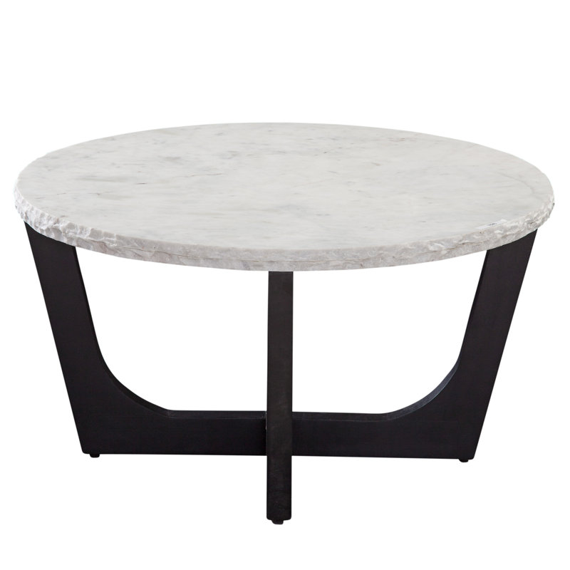 Chrissy Genuine Marble Top Coffee Table