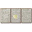 White Field Flowers I - Ensemble de 3 reproductions encadrées sur toile-97913664-97913665