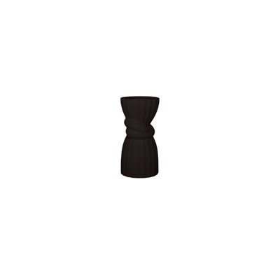 Vase en céramique noir mat
