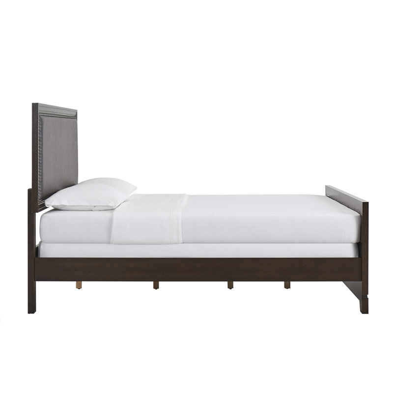 Lit tapissier standard Broseley, Double, Brun foncé