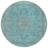Machine Washable Indoor/Outdoor Claudian ACN1651 Aqua Rug-104366117