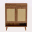 Armoire à chaussures multifonctionnelle minimaliste moderne en panneau de fibres à densité moyenne - se fond parfaitement dans les maisons de style nordique, japonais et industriel, dimensions du produit: 34,6 x 13,7 x 43 pouces.-982339398