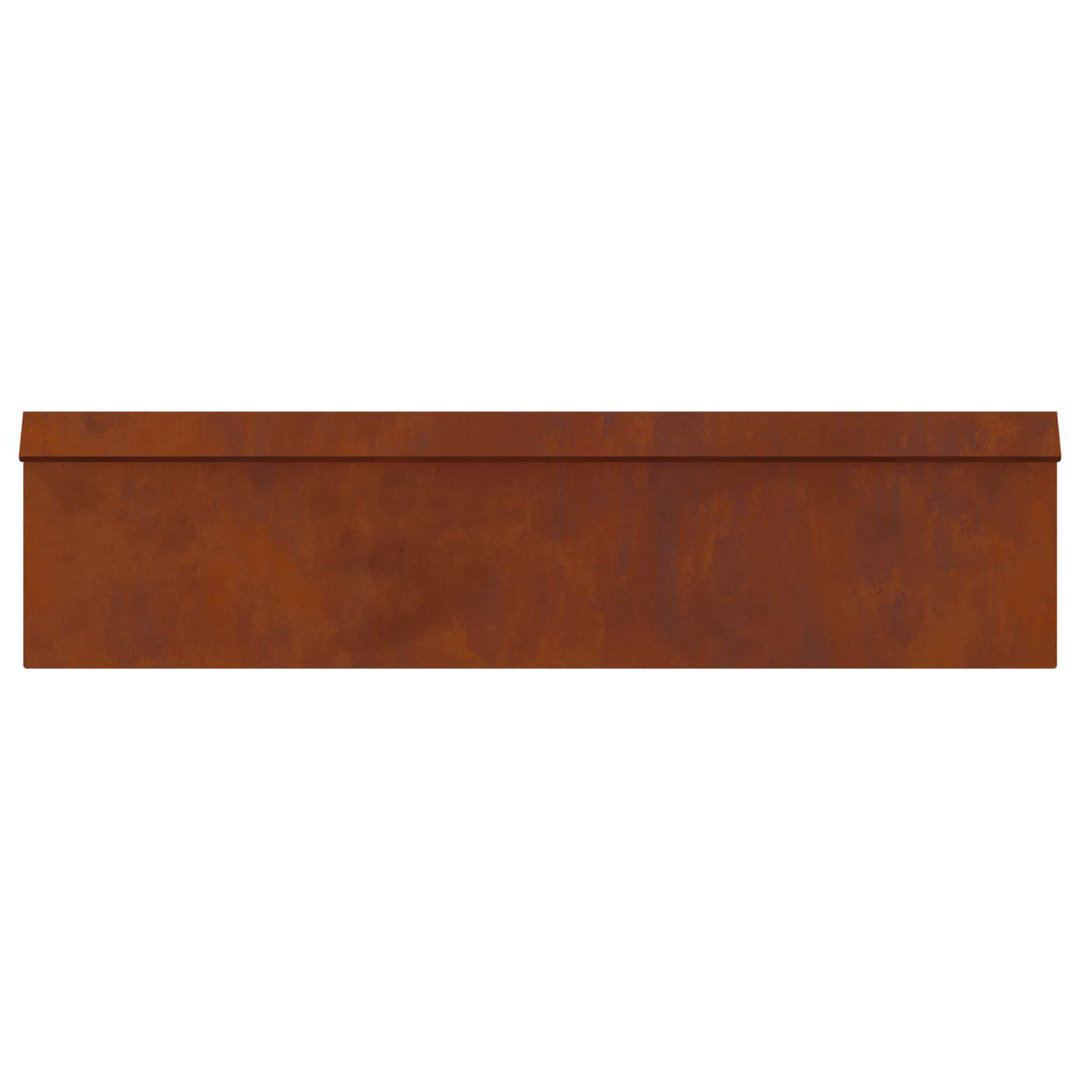 25cm H x 100cm W Weathering Steel Hardware