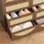 Commode 8 tiroirs avec façade en rotin, commode à panneaux de particules larges, armoire de rangement moderne en bois pour le salon de la chambre à coucher-1098999860-1098999862-1098999863