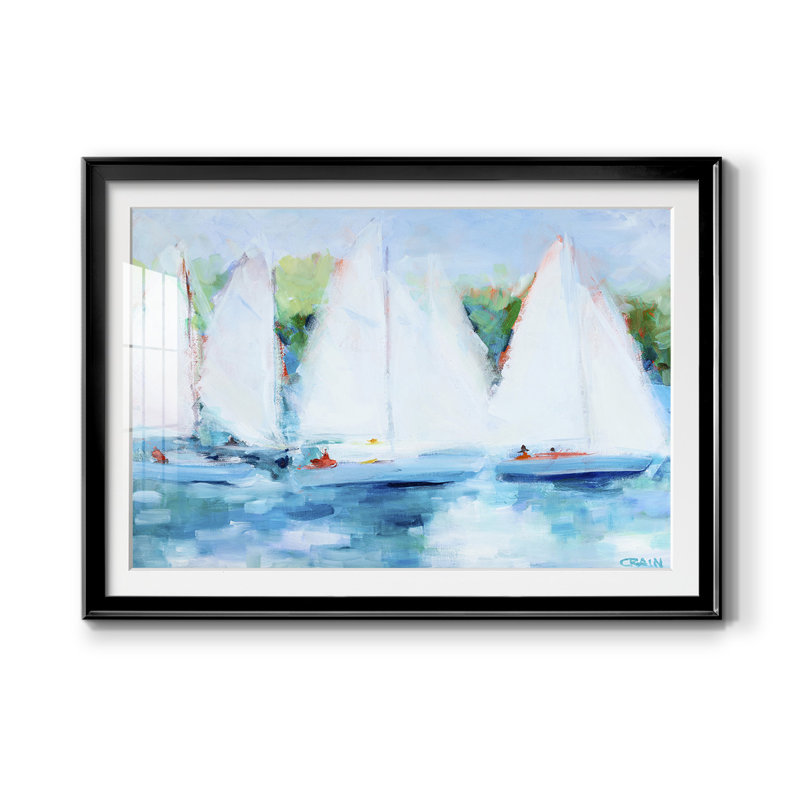 Youth Regatta - reproduction de cadre photo, H 30,5 po x l 42,5 po, Noir