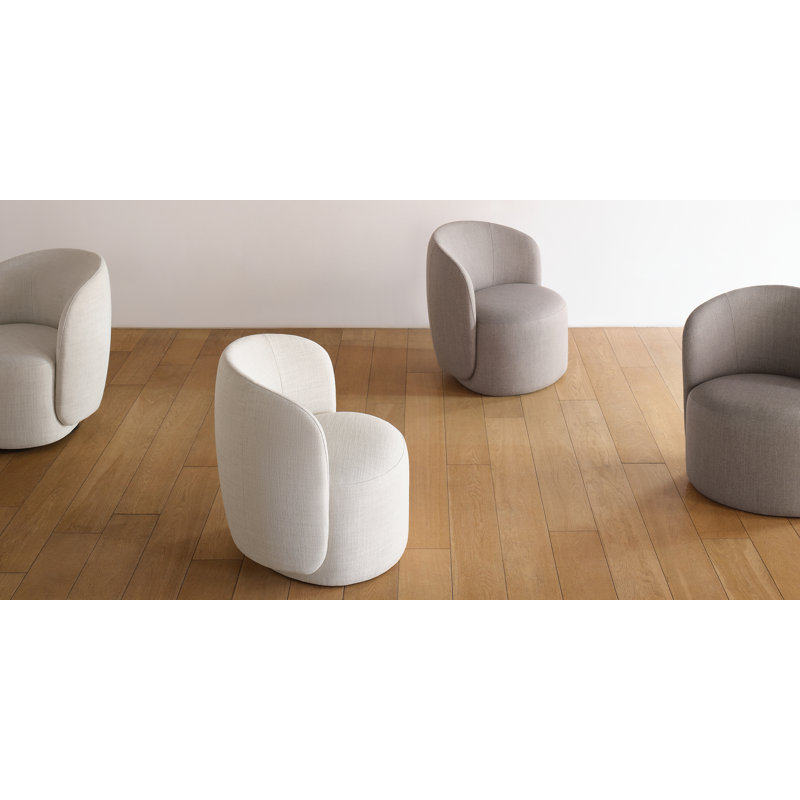 Taylor Swivel Barrel Chair, Divina Melange 120