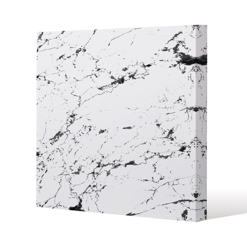 Thin Marble Slim Style Canvas Print, 15mm Slim Real wood., 20 cm H x 20 cm W