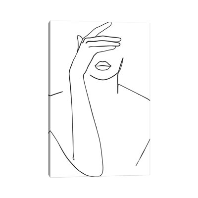 Dame qui se cache le visage