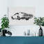 « Classic car sketch I », reproduction sur toile tendue-1376939055
