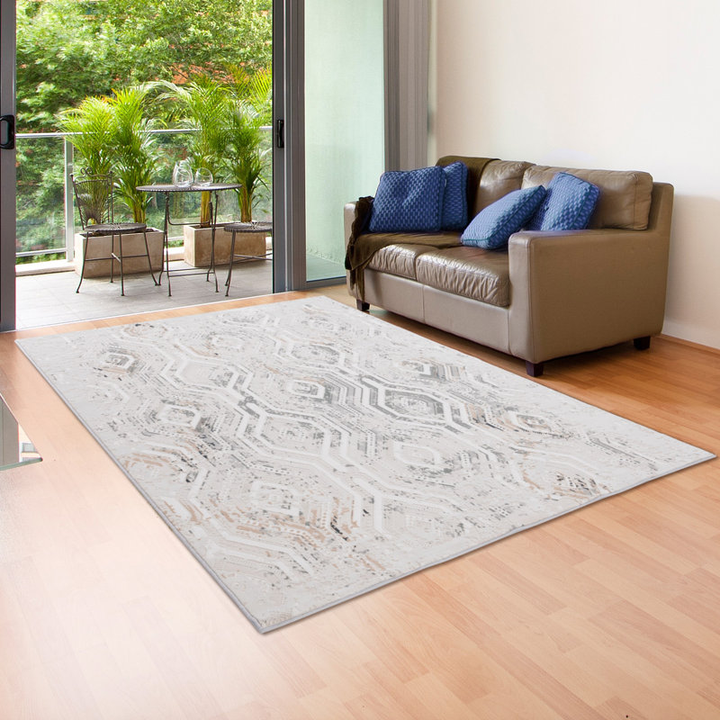 Aleazay Geometric Indoor Rug, Rectangle 7'10" x 9'10"