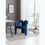 Chaises d'appoint tonneau en velours Contemporary - ensemble de 2-1690423824